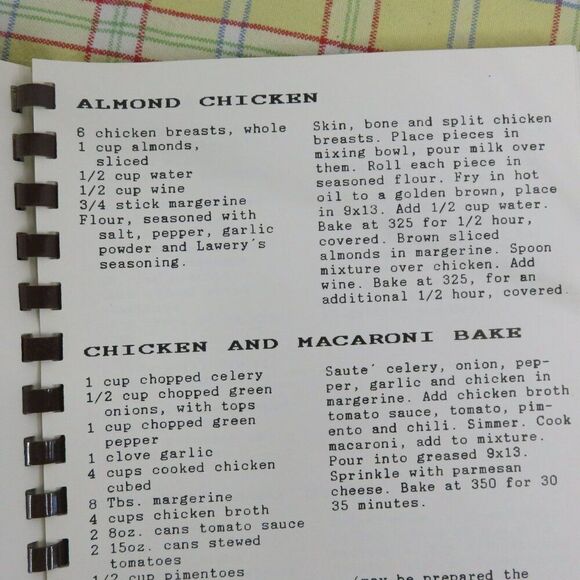 Por Los Ninos Cook Book 1987 Our Lady of Lourdes Church Northridge Ca Fundraiser - Picture 7 of 8